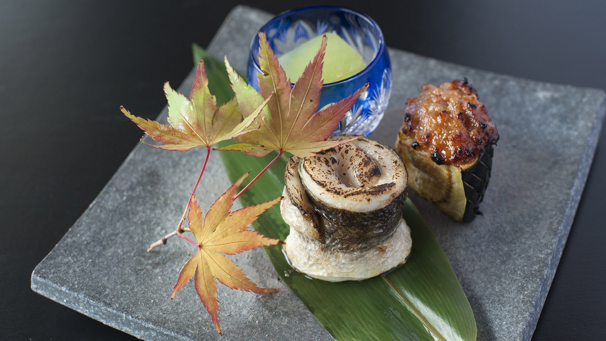 焼物 / カマスの塩焼き 冬瓜 米茄子の田楽