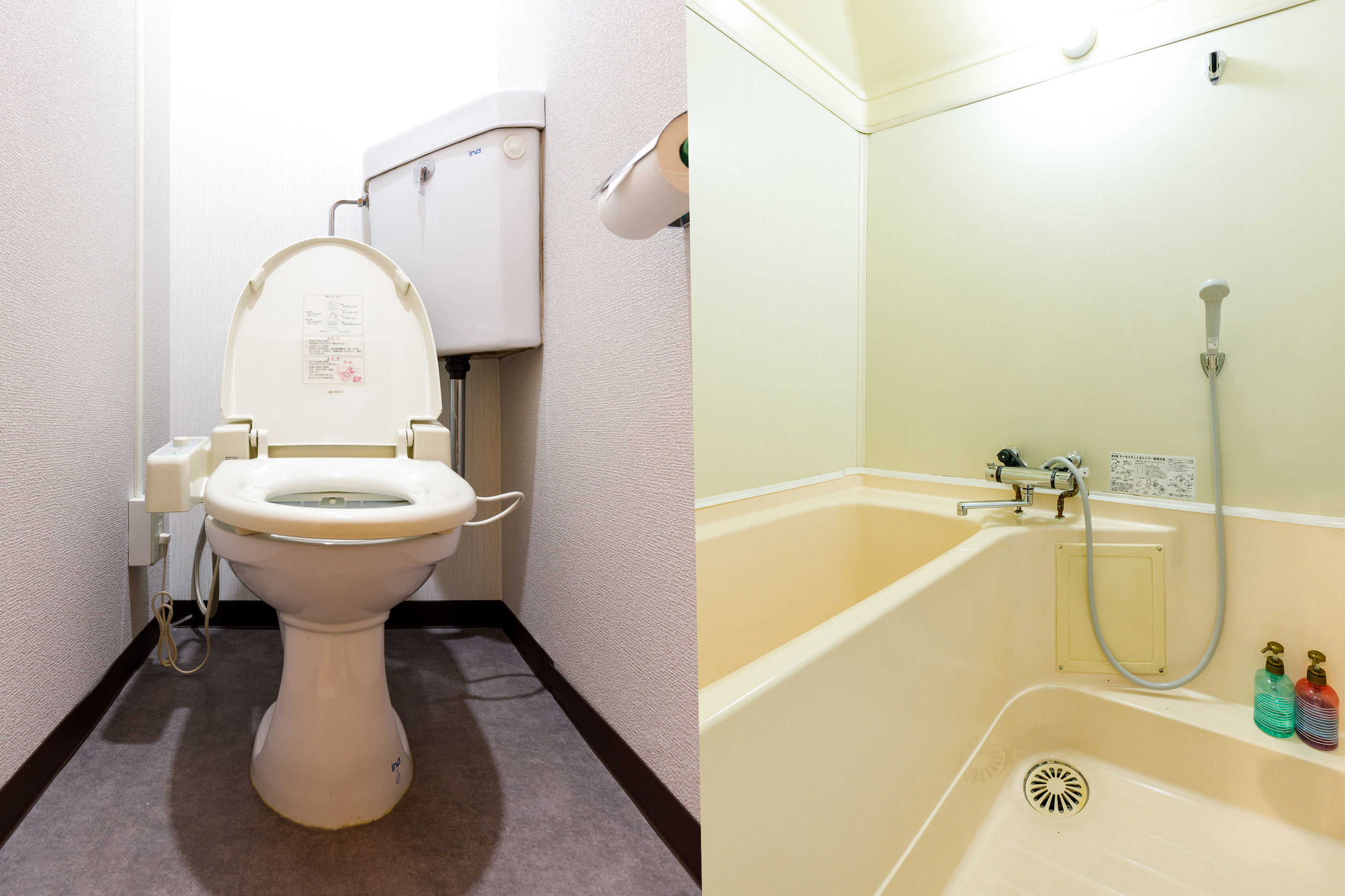 和室四人部屋バストイレ