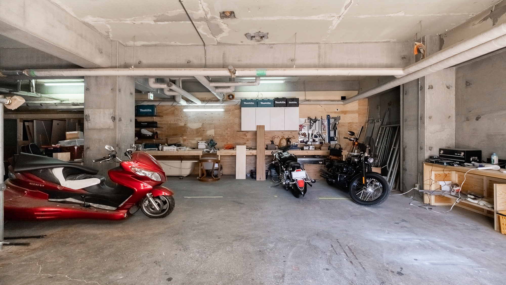 バイク駐車場☆