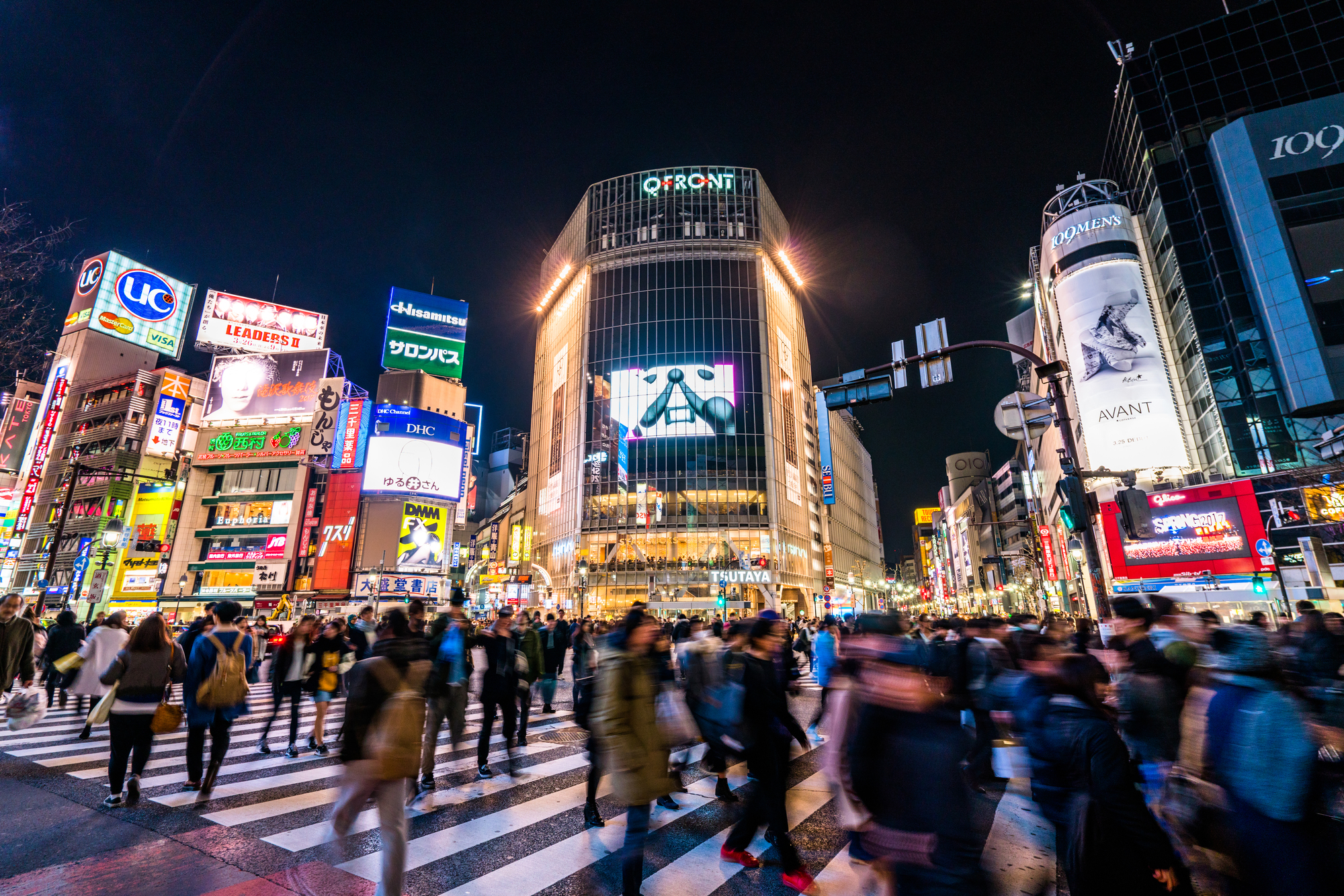 渋谷のスクランブル交差点