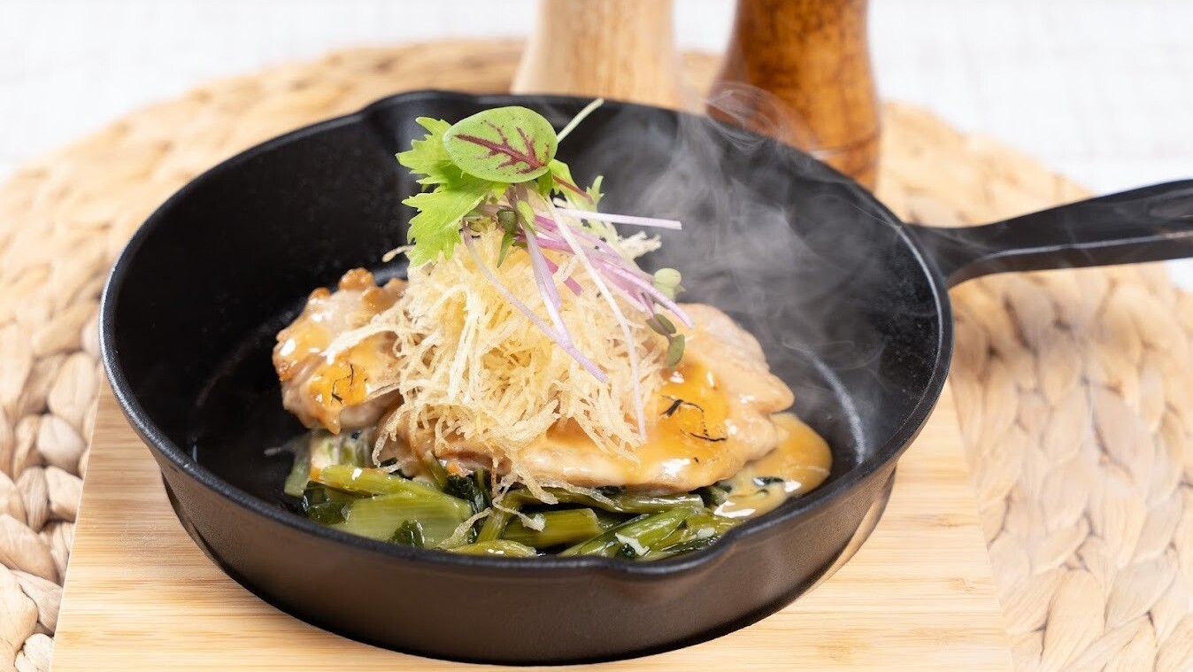 【やんばるハーブ鶏のあんだんすー(油味噌)焼き】