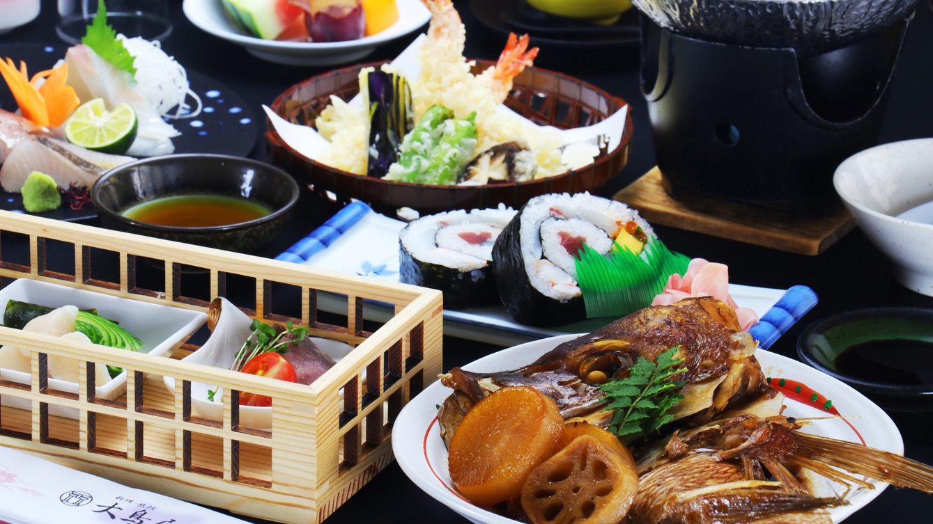 【一泊夕食】鳴門の渦潮でもまれた新鮮な魚介を食すグレードアップ会席◆朝はごゆっくりどうぞ…♪