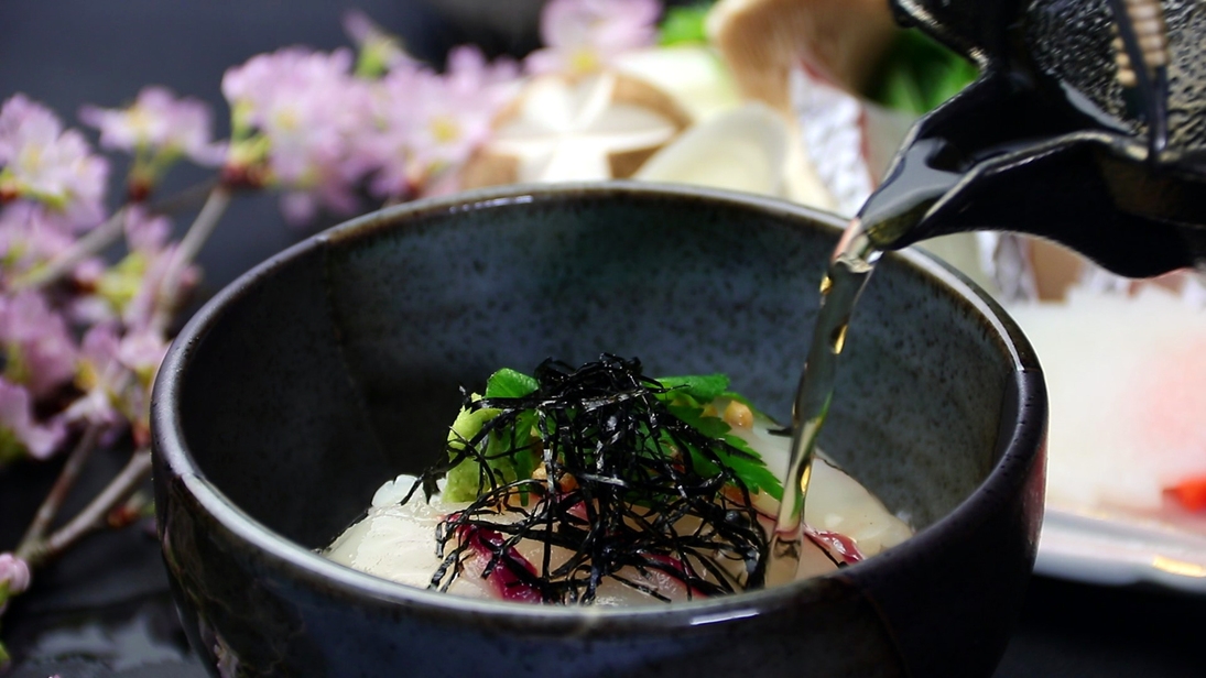 【春彩会席】鳴門鯛しゃぶしゃぶと春の味覚を堪能＊*春を存分に楽しむ徳島旅◎