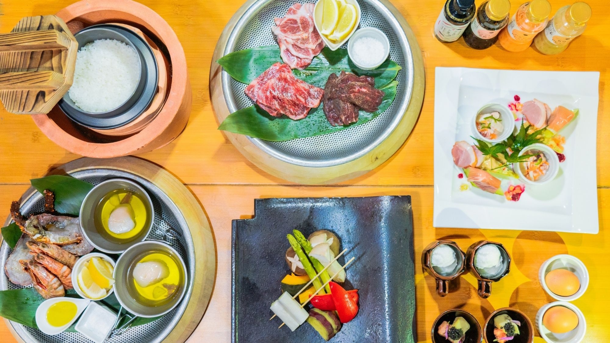 Kuraで過ごす！【ペットもOK!燻製体験＆姫牛ビアンカ海鮮BBQ＆焚き火付き】タキビーキャンプラン