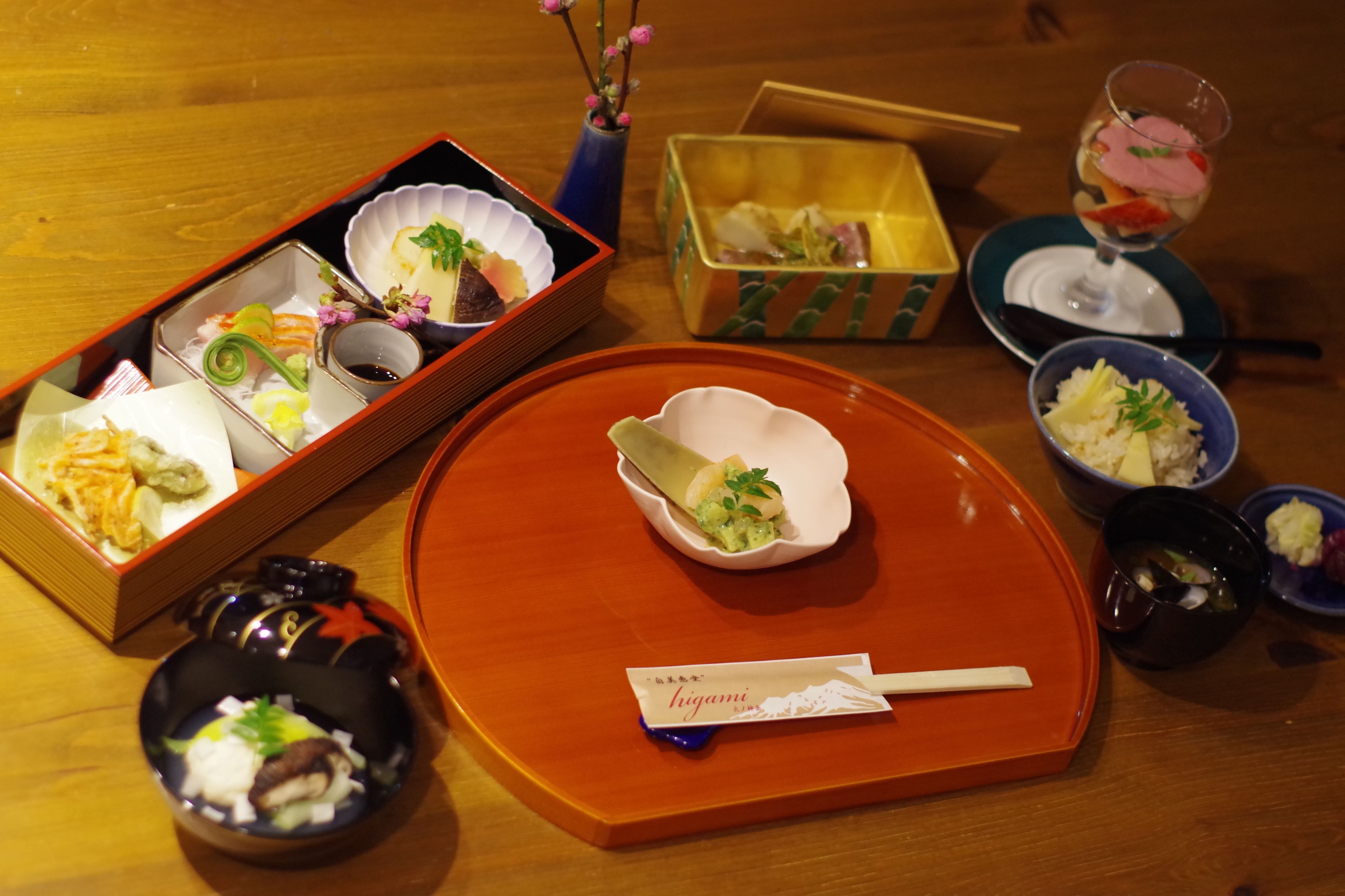 【提携施設でお食事】田中シェフ 創作和食ディナーコース