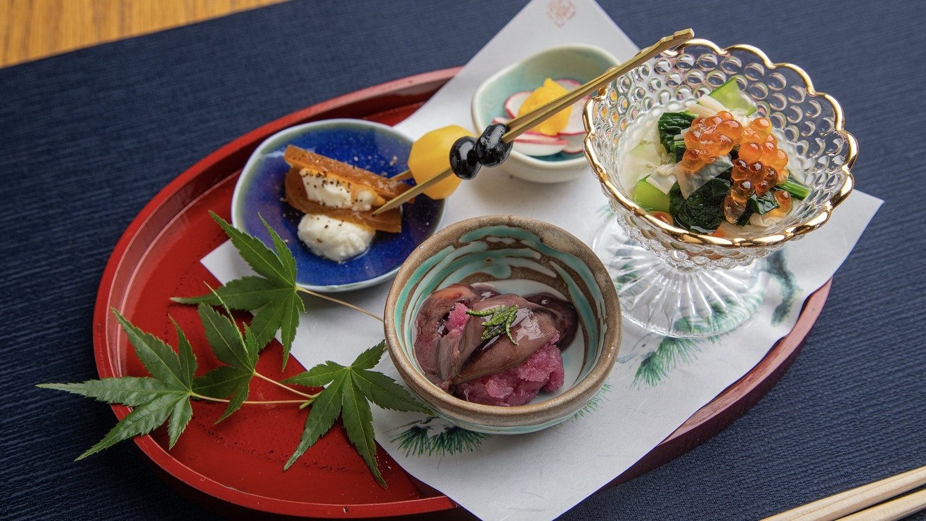 【和モダンコース｜ホテルディナー】拘りの空間で、地元産の食材を愉しむディナー【朝食無料】