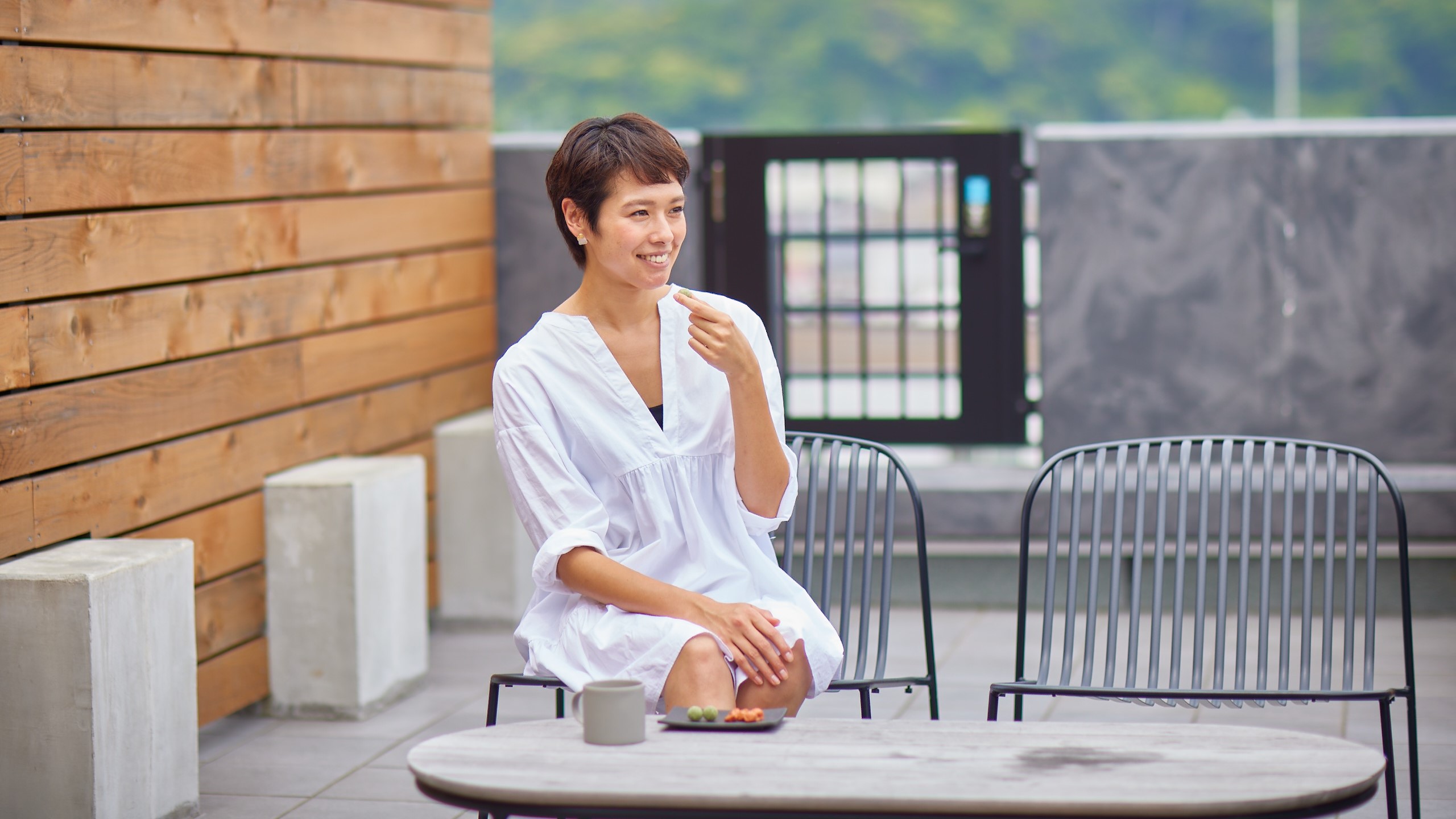 デラックスツインイースト【専用テラス付】最上階(35.1㎡/ベッド幅120㎝&times;2台/定員1～4名)