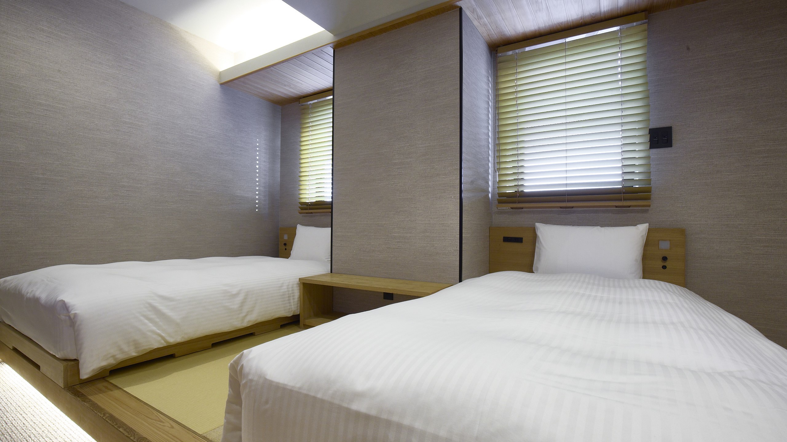 スタンダードツイン(23㎡/ベッド110㎝幅&times;2台/定員1～4名)