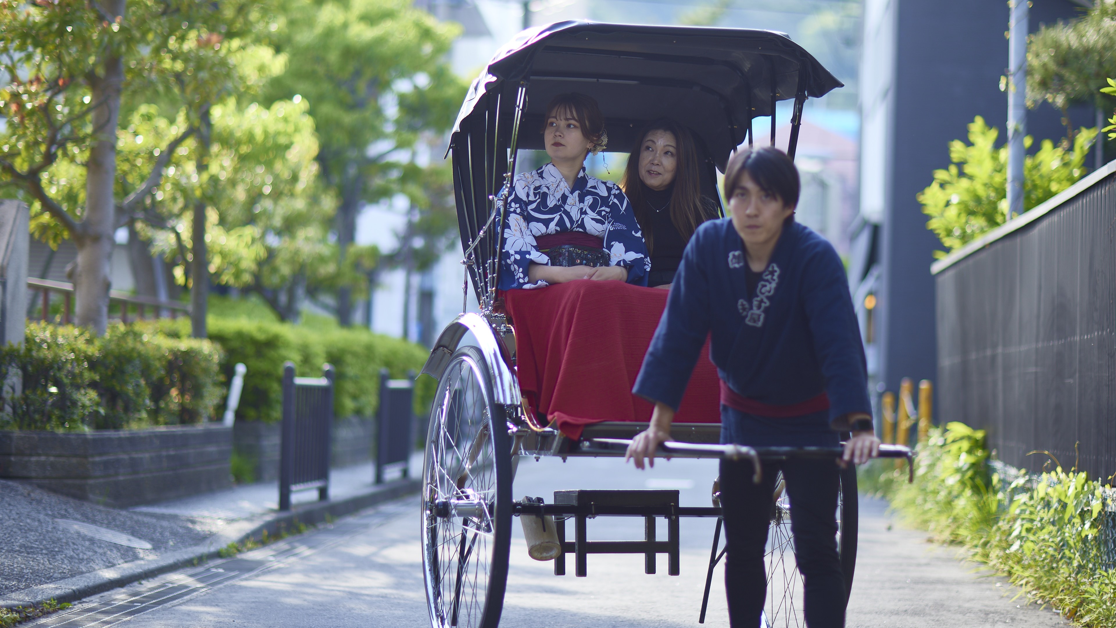 【人力車】ホテルから鶴岡八幡宮へ鎌倉巡り