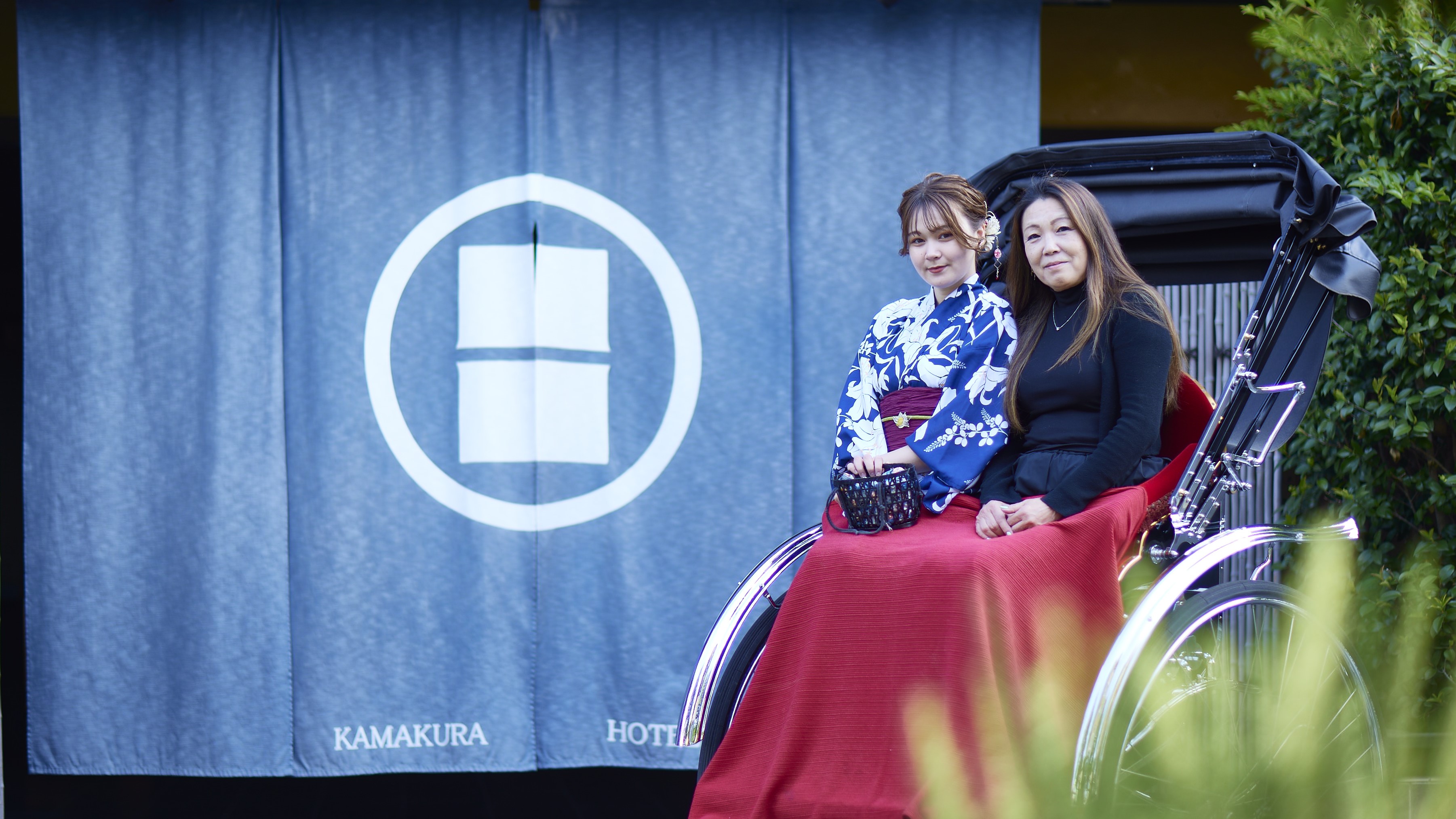 【人力車】ホテルから鶴岡八幡宮へ鎌倉巡り