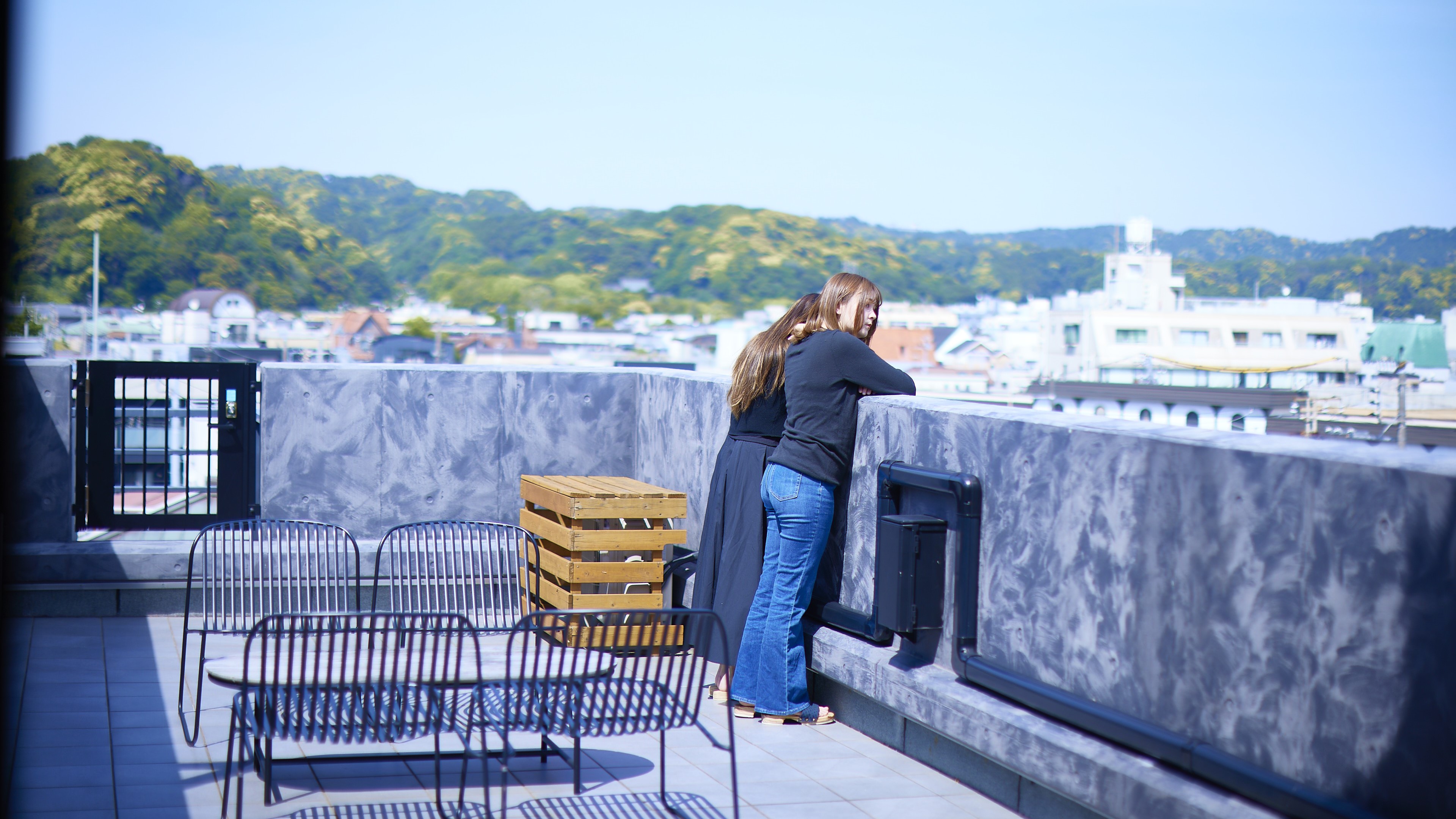 デラックスツインイースト【専用テラス付】最上階から、鎌倉の景色を独り占め。季節の様子をお楽しみ下さい