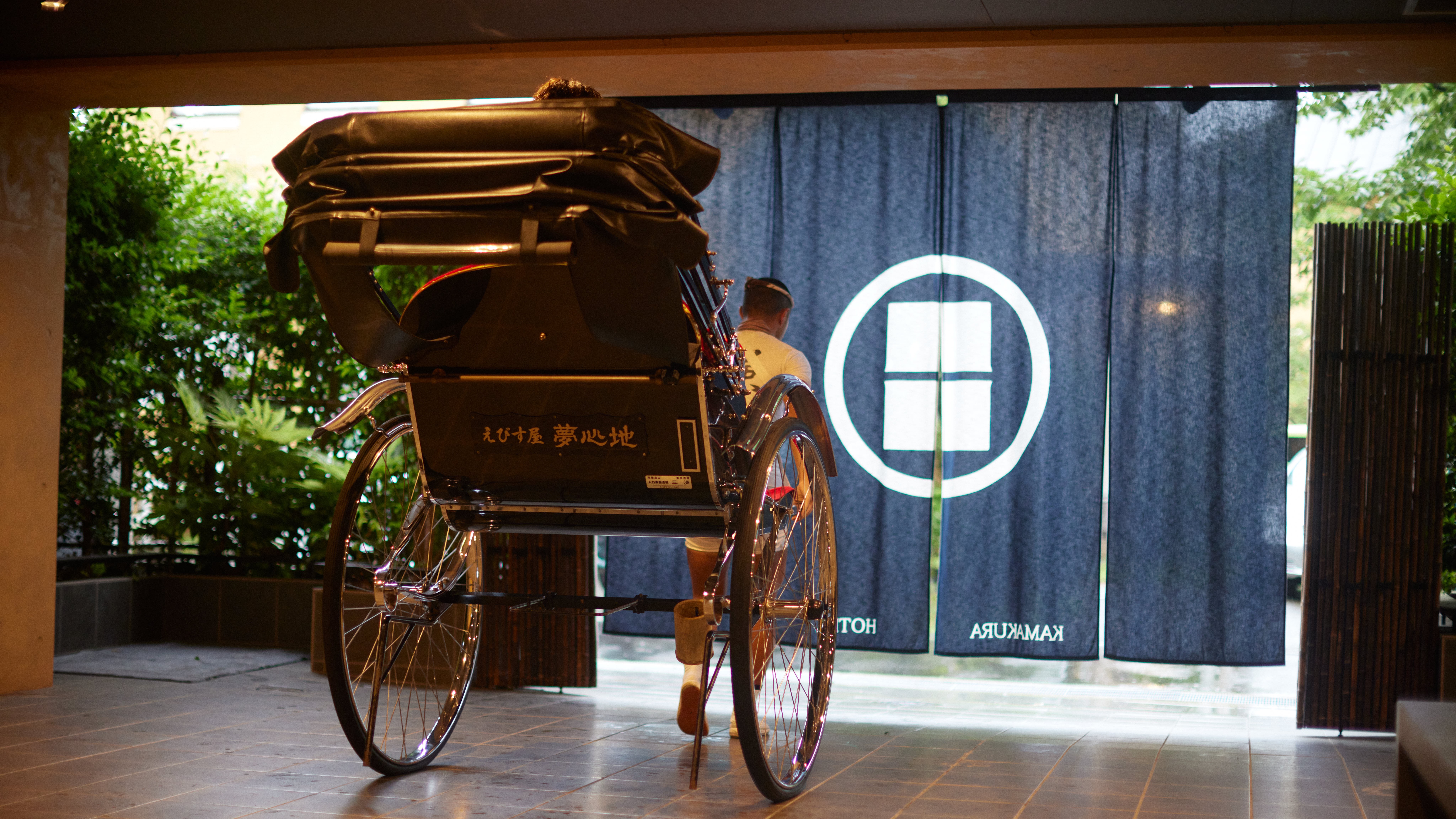 【人力車】ホテルから鶴岡八幡宮へ鎌倉巡り