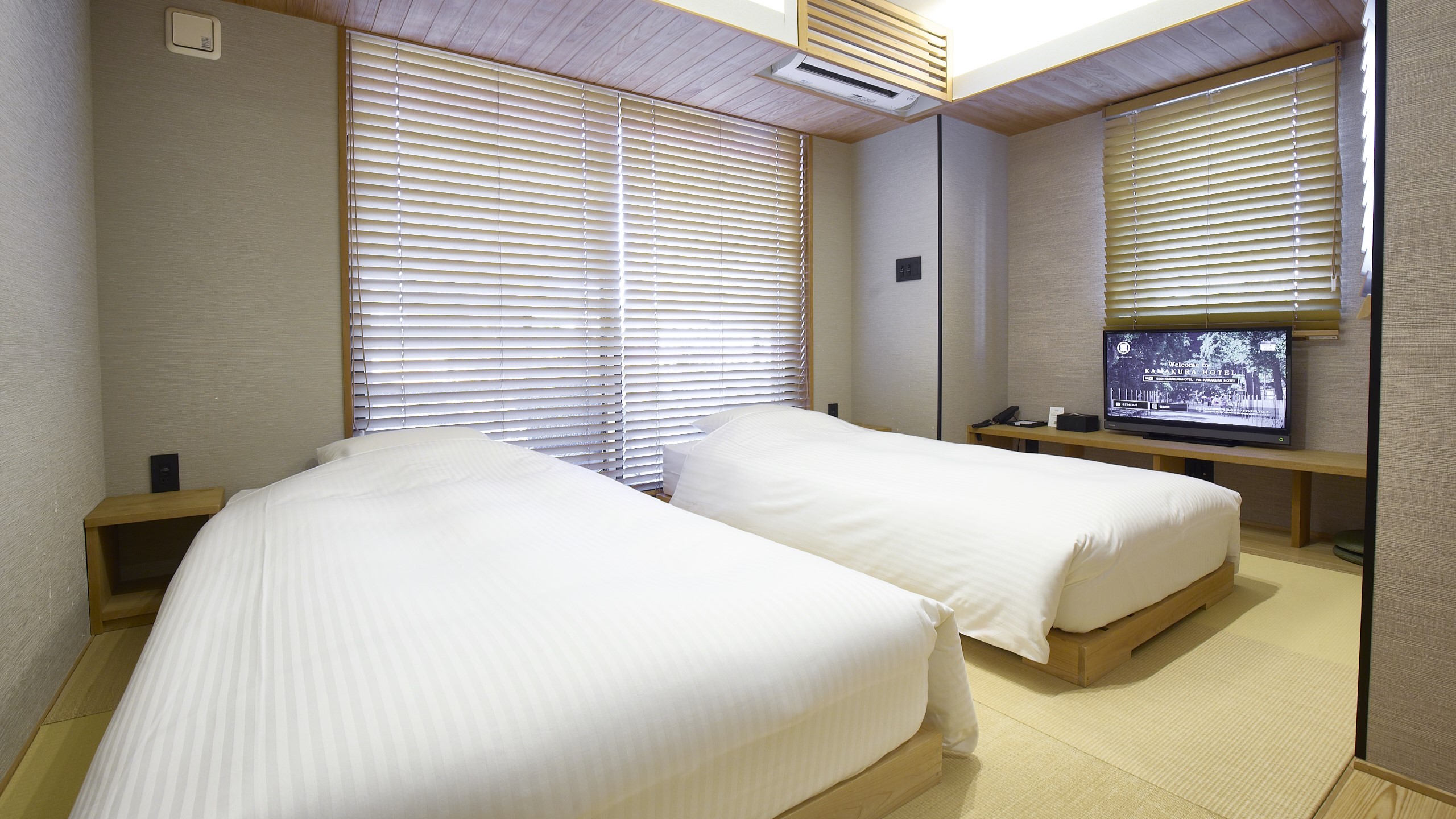 スーペリアツイン【バルコニー付】(20㎡/ベッド2台①110㎝幅②97㎝幅/定員1～2名)