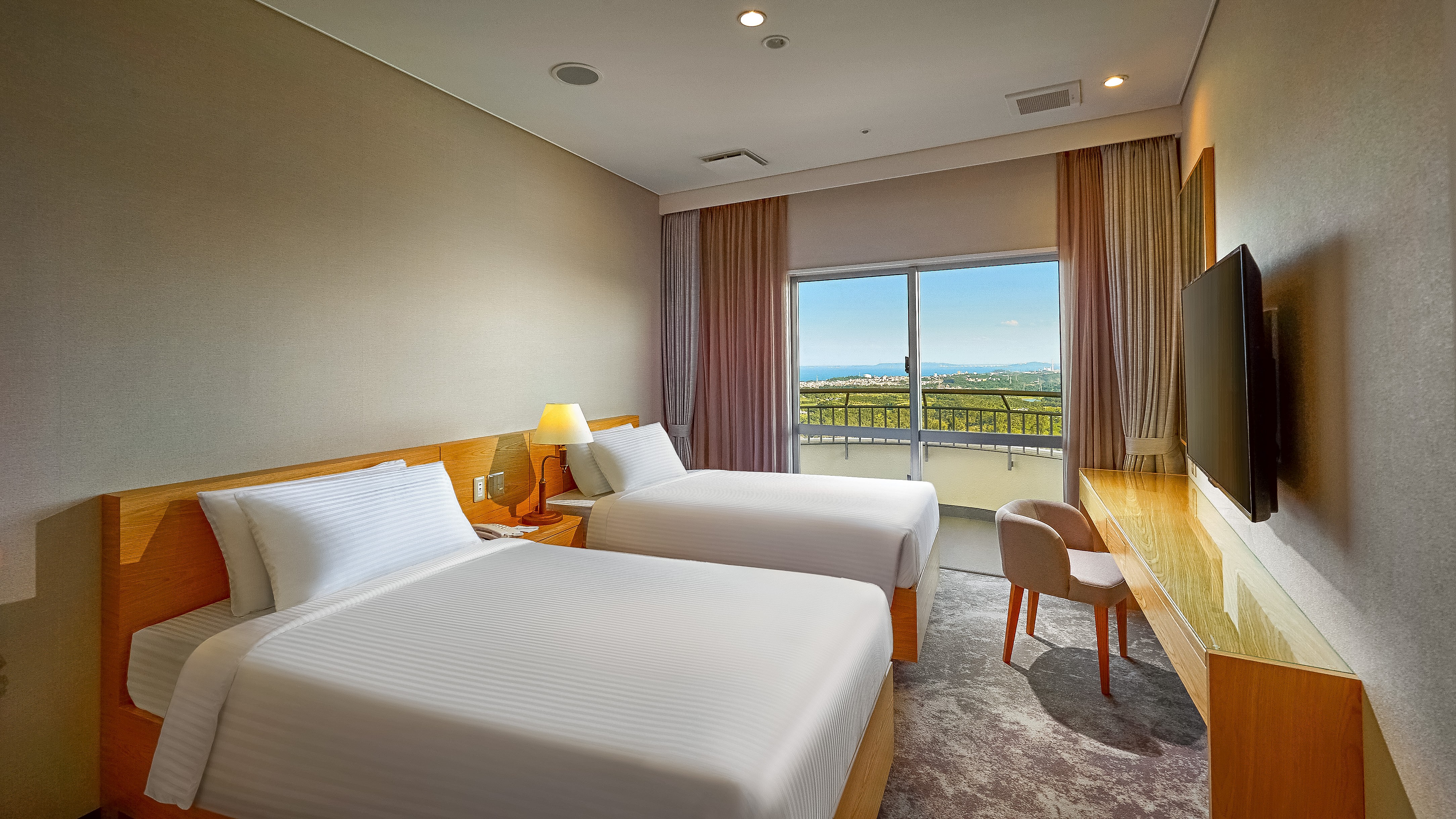 スイートツインガーデンビュー寝室