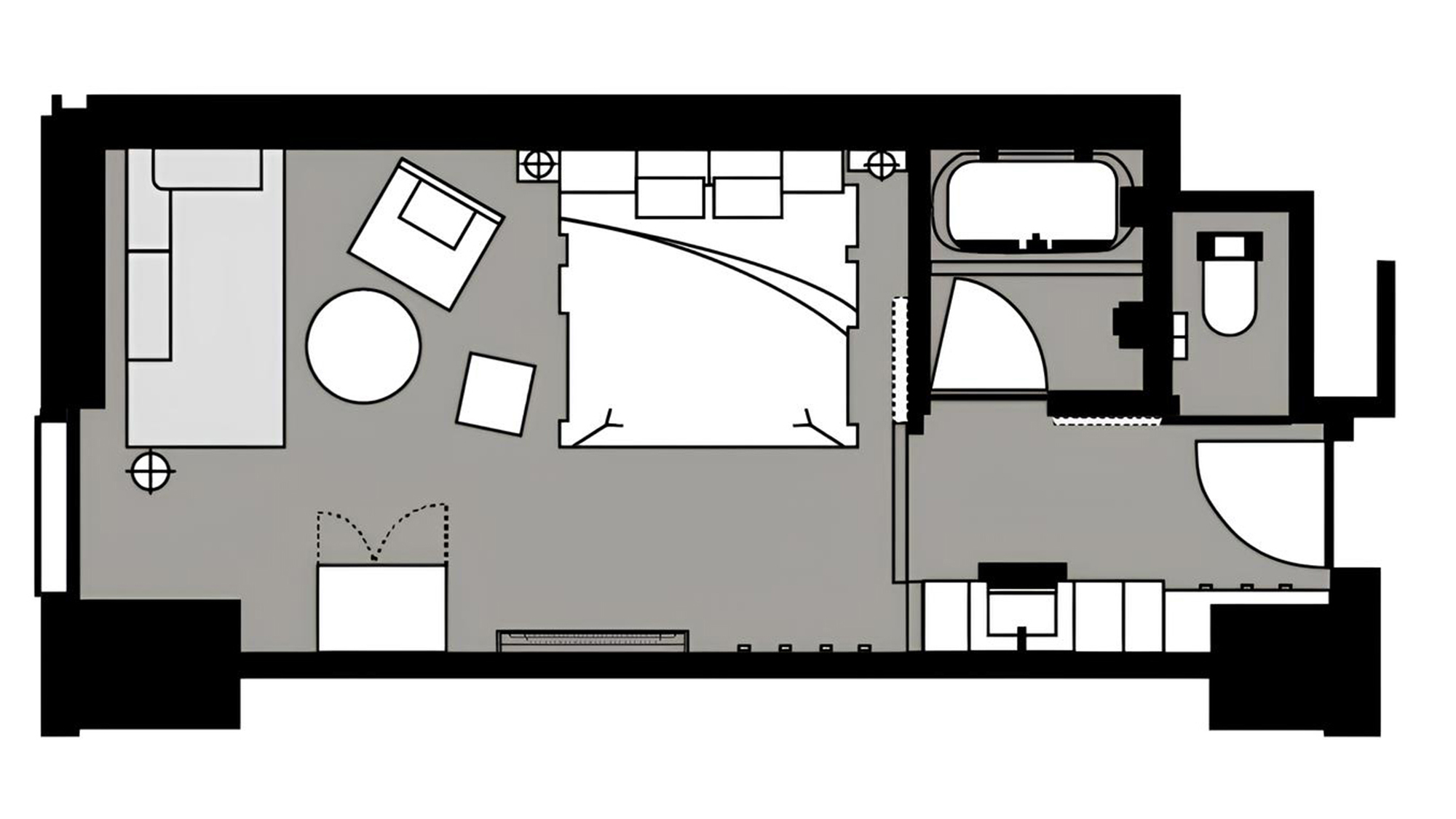 スーペリアキングルームレイアウト