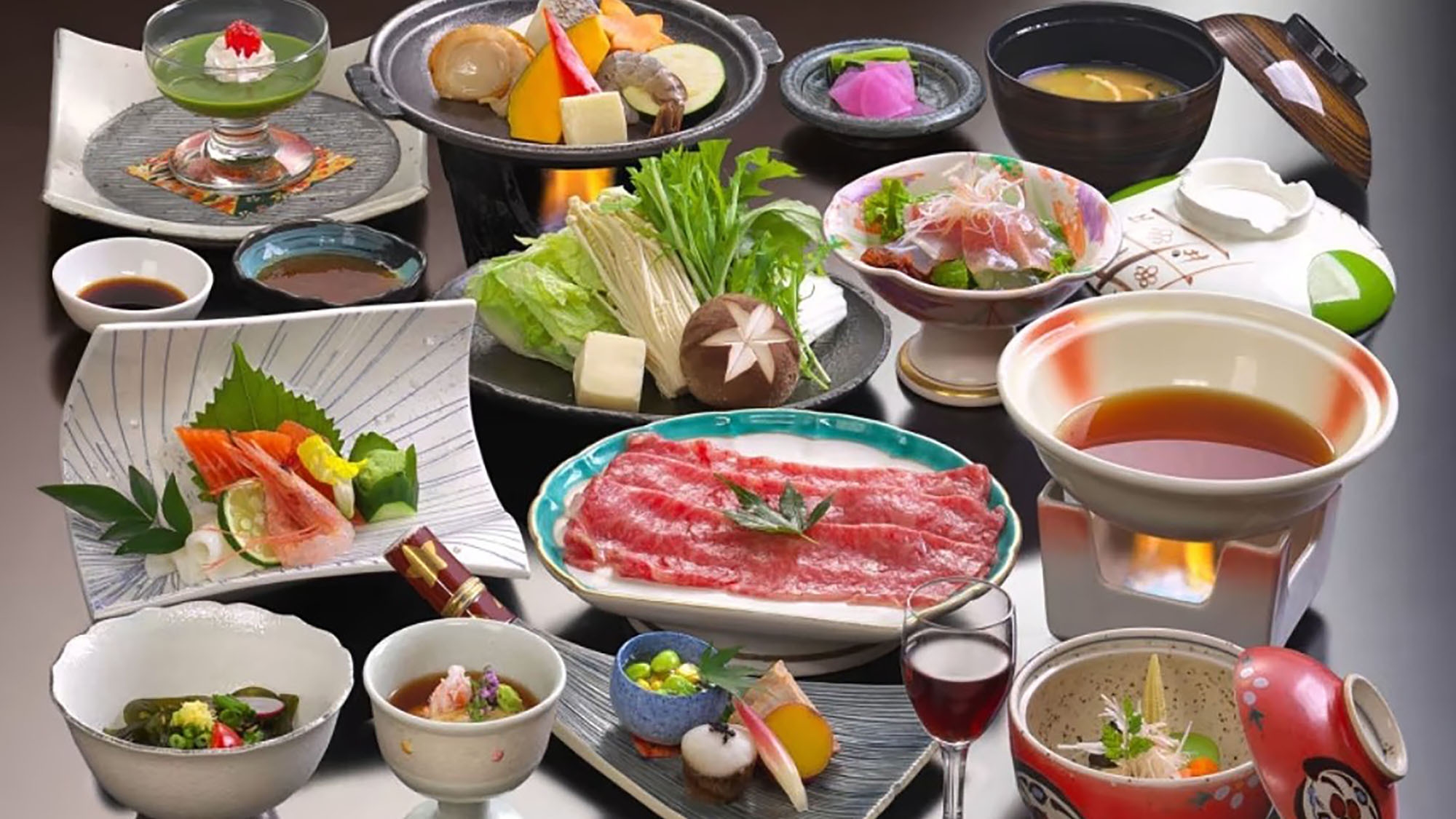 【地産地消】芳醇な霜降り上州牛と月替わりの和食膳を堪能する