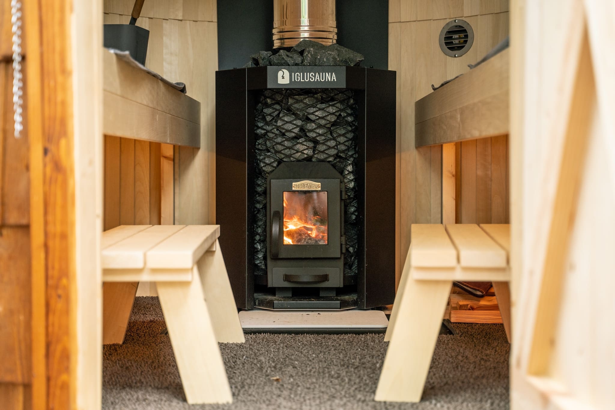 【薪焚きサウナ】星空の下で清流とサウナを楽しむととのいプラン｜キャビンルーム　夕食/朝食キット付き