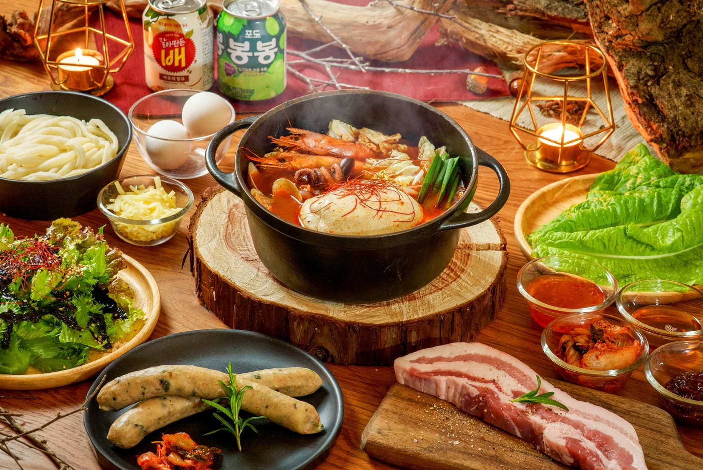 【期間限定】【韓国料理満喫ディナー】プライベートキャビンで楽しむバケーションステイ｜夕食/朝食付き