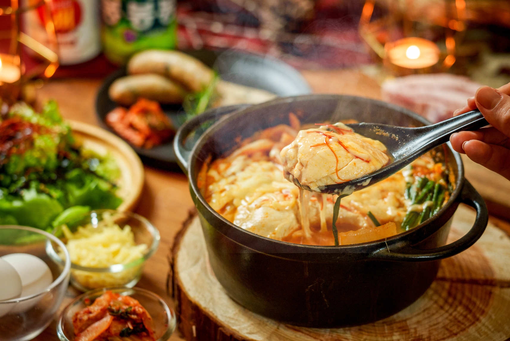 【期間限定】【韓国料理満喫ディナー】プライベートキャビンで楽しむバケーションステイ｜夕食/朝食付き