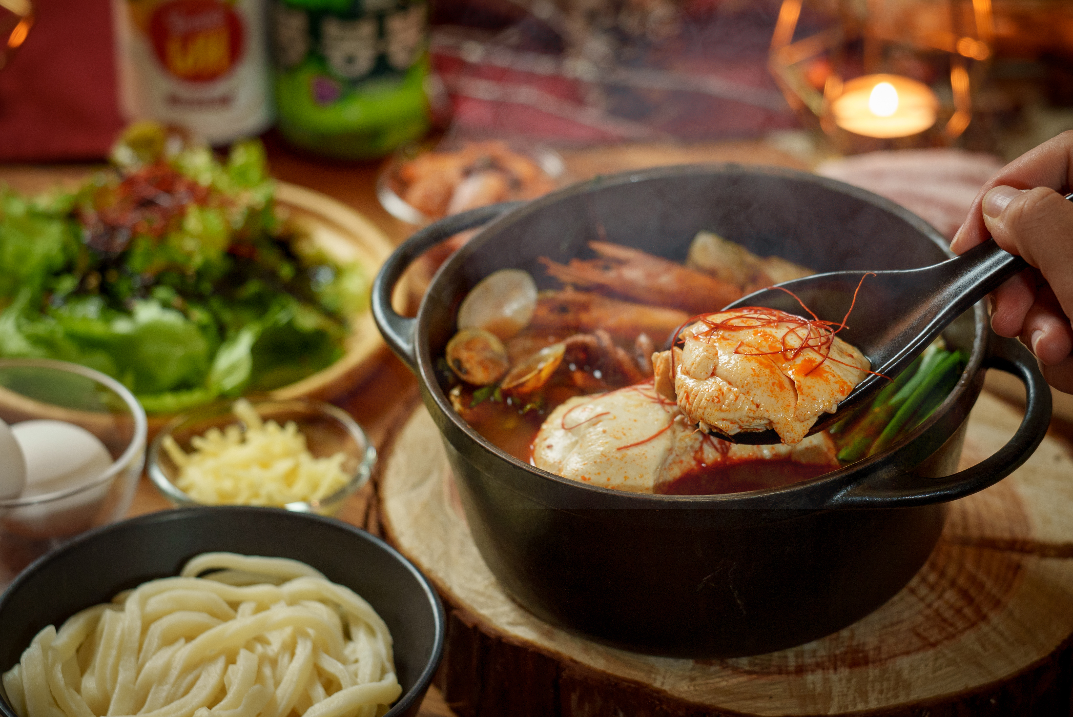 【お食事】期間限定韓国スンドゥブチゲディナー