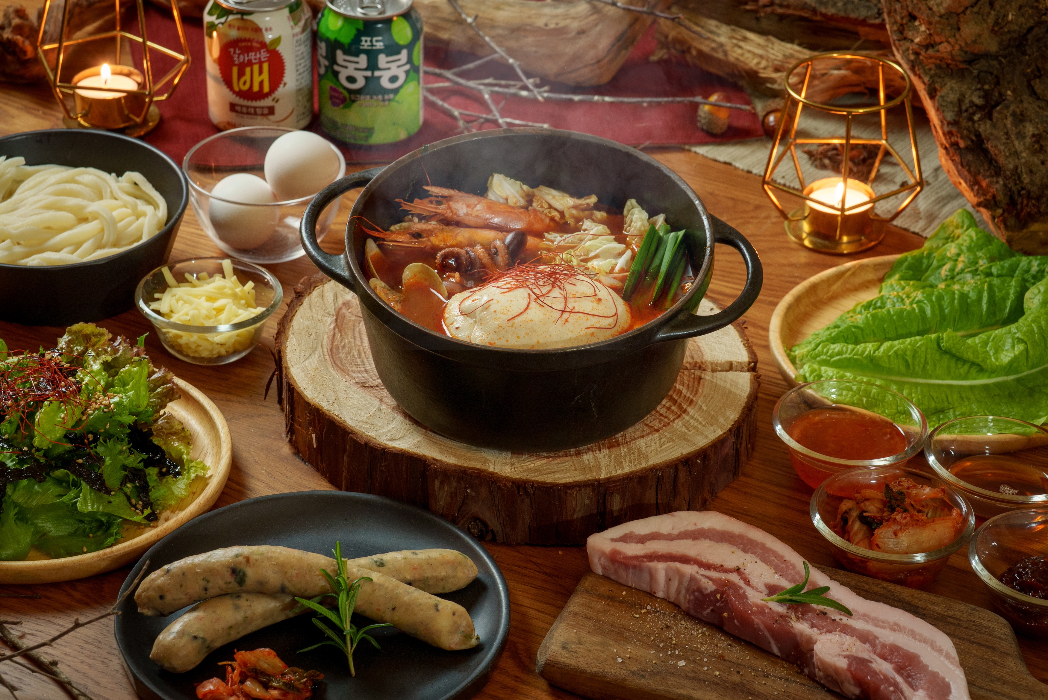 【お食事】期間限定韓国スンドゥブチゲディナー