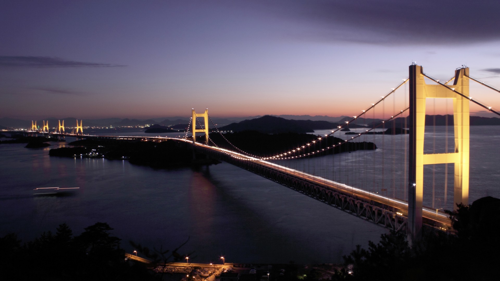 瀬戸大橋　（夜間）