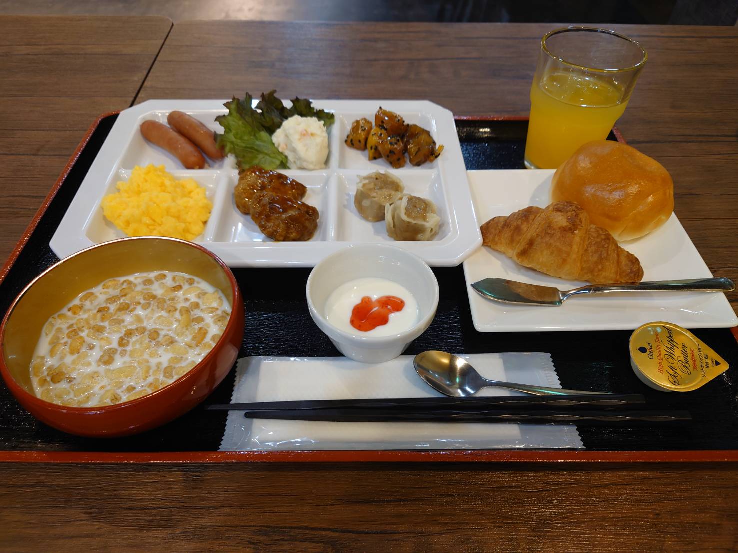 朝食バイキング