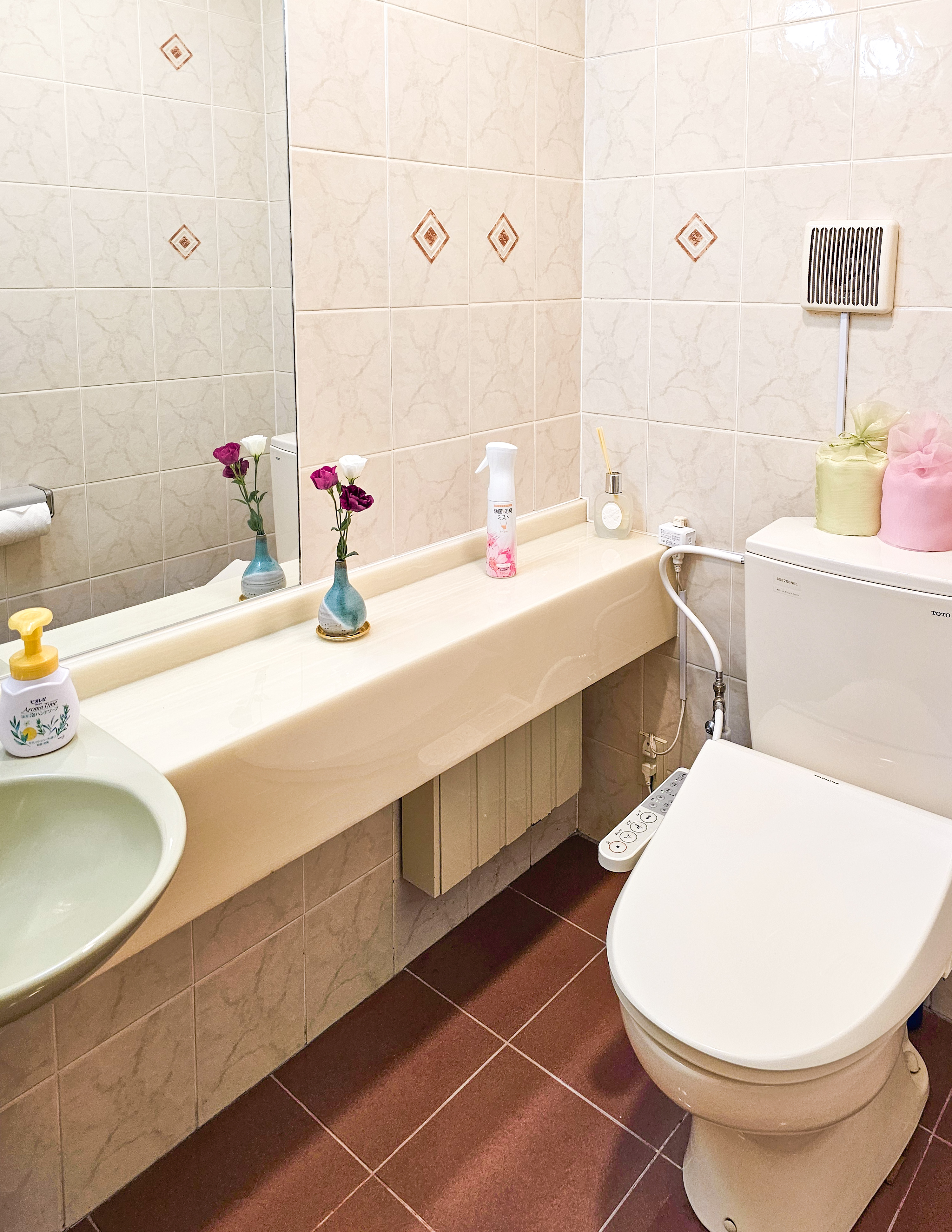 大浴場前のウォシュレットトイレ