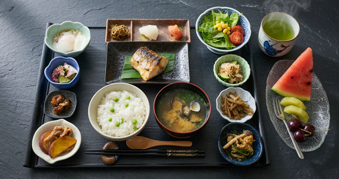 二泊目の和朝食（一例）