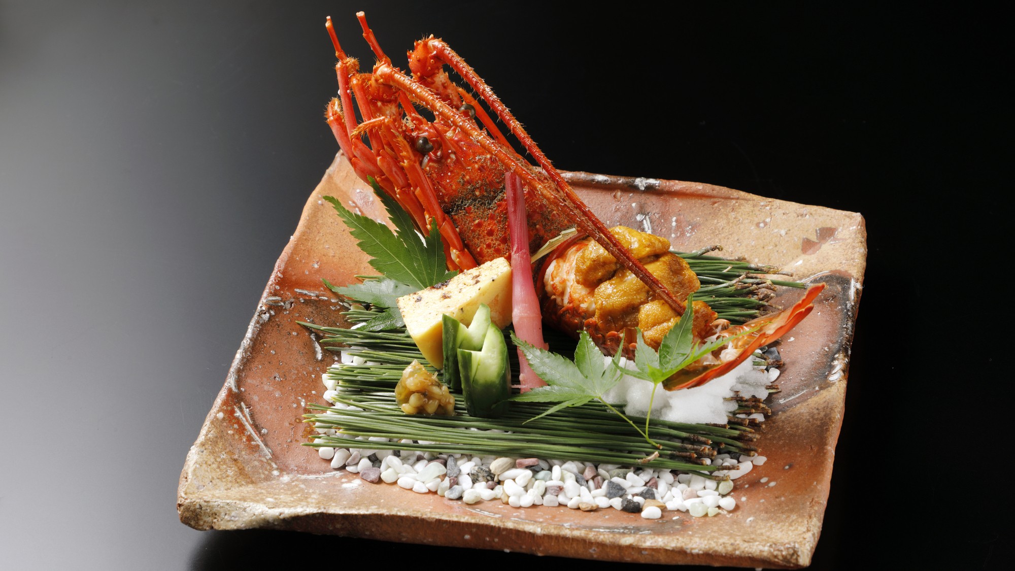 お祝い伊勢海老雲丹焼