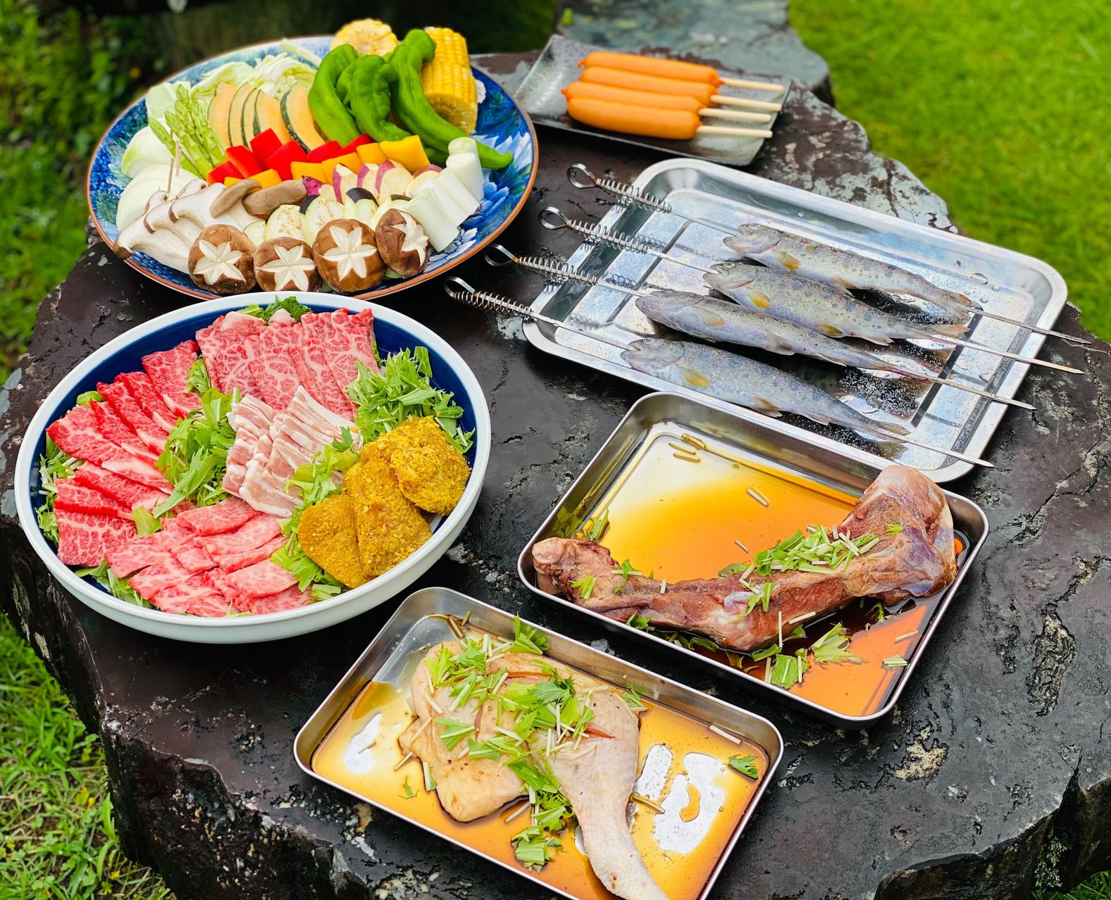 【BBQプラン1泊2食付】専用スペースでBBQ！夜は星空を満喫★