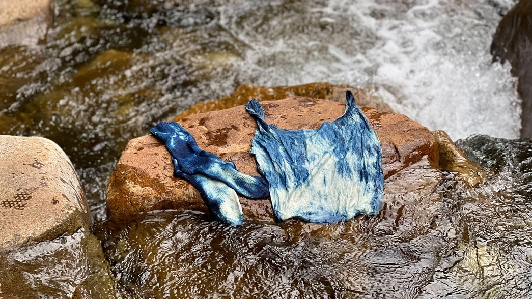 藍染体験プラン｜四万十川の源流水で仕上げる天然藍染を楽しめる！｜1泊2食付