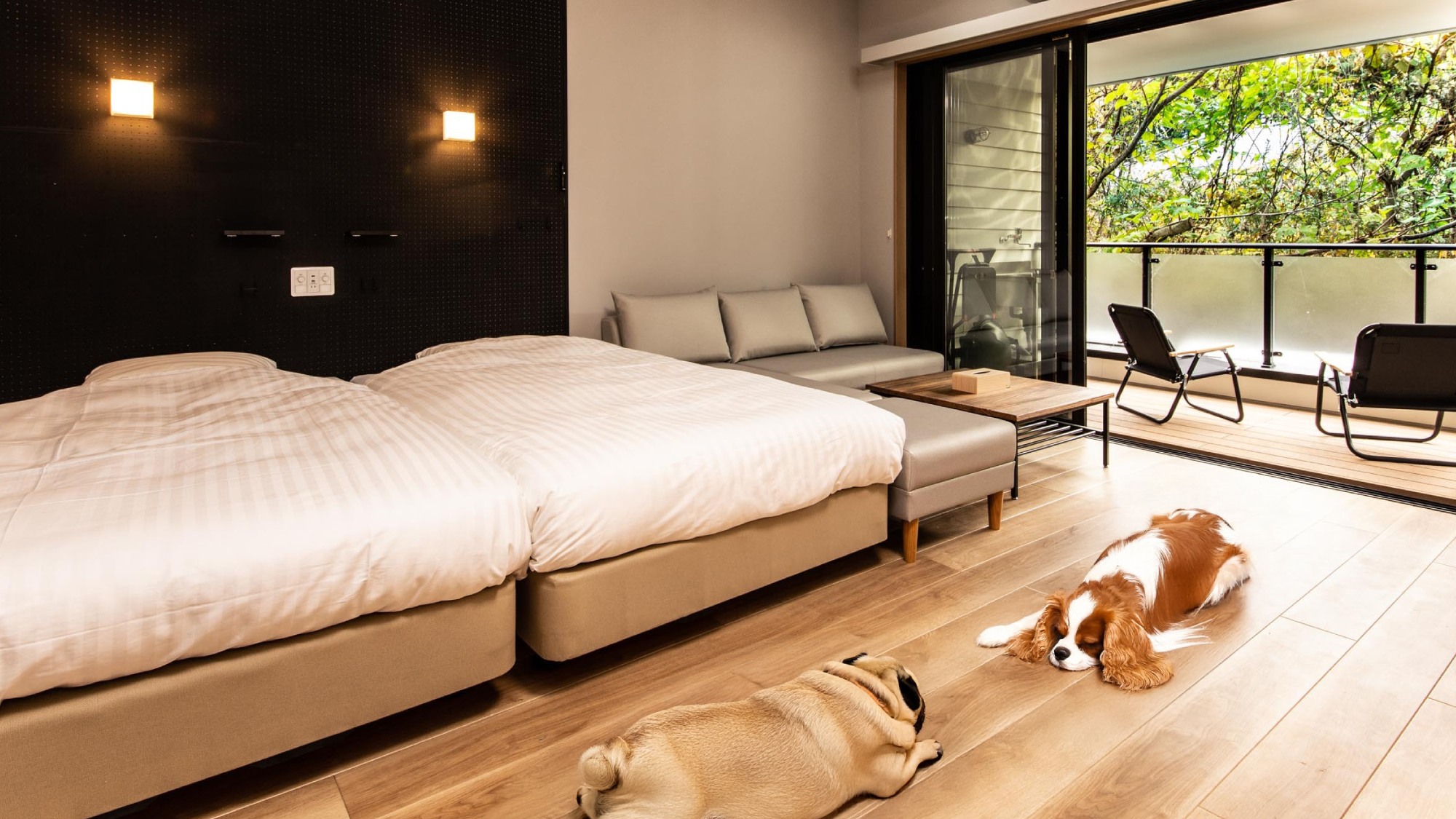 【スタンダード】【ドッグフレンドリールーム】プロジェクター搭載のリビング