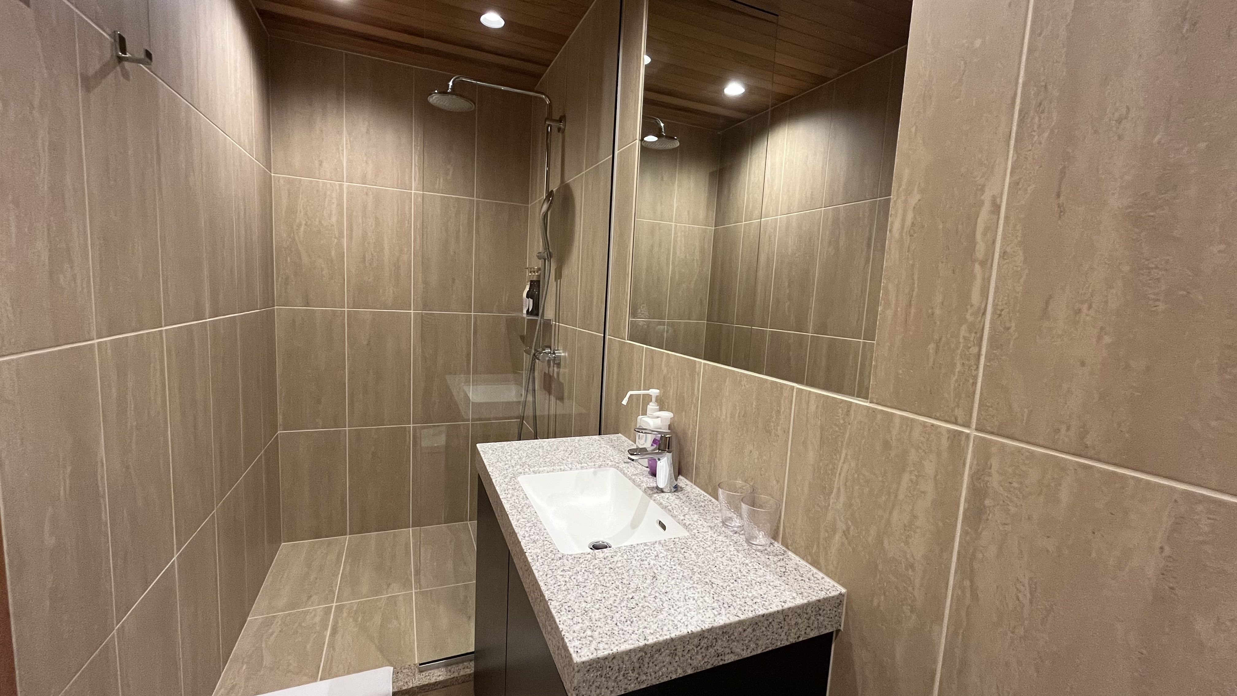 マスターベッド（洗面・シャワー）