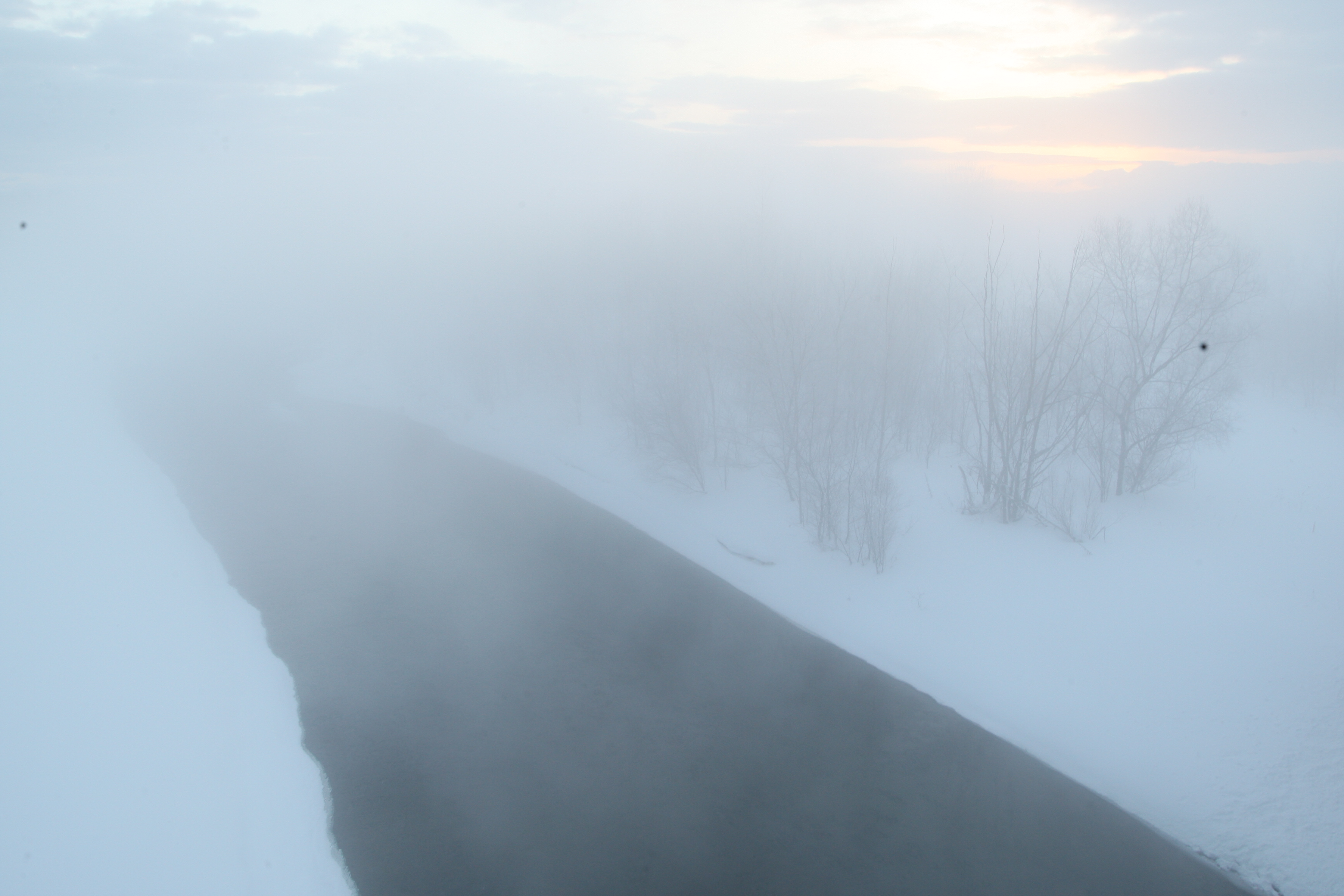 石狩川の川霧