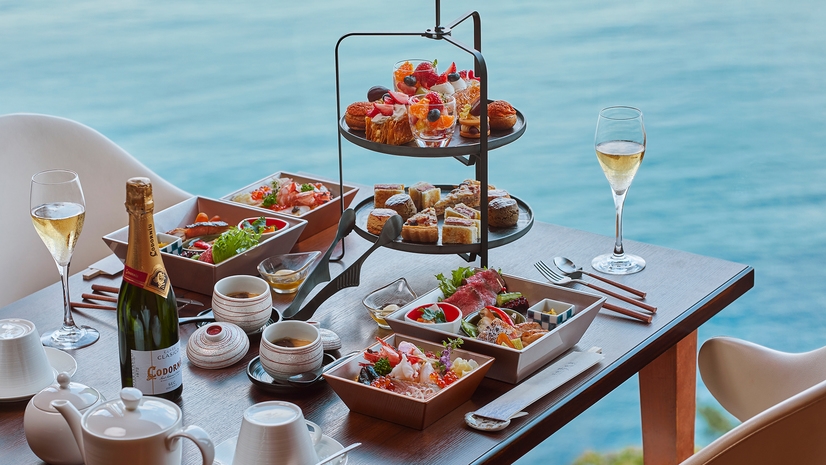 季節の玉手箱御膳とスイーツタワーを愉しむ夜食付レイトアフタヌーンプラン