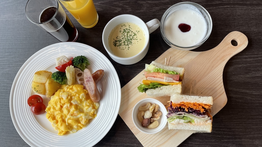 【えらべる朝食】オリジナルサンドイッチセット 一例