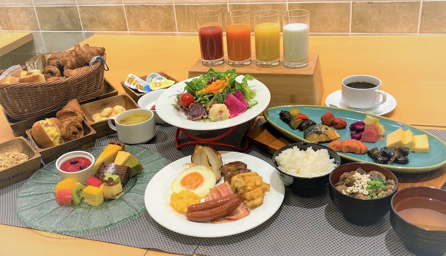 【モントレグループ総合評価1位の朝食付き】美味しい朝ごはんでパワーアップステイ