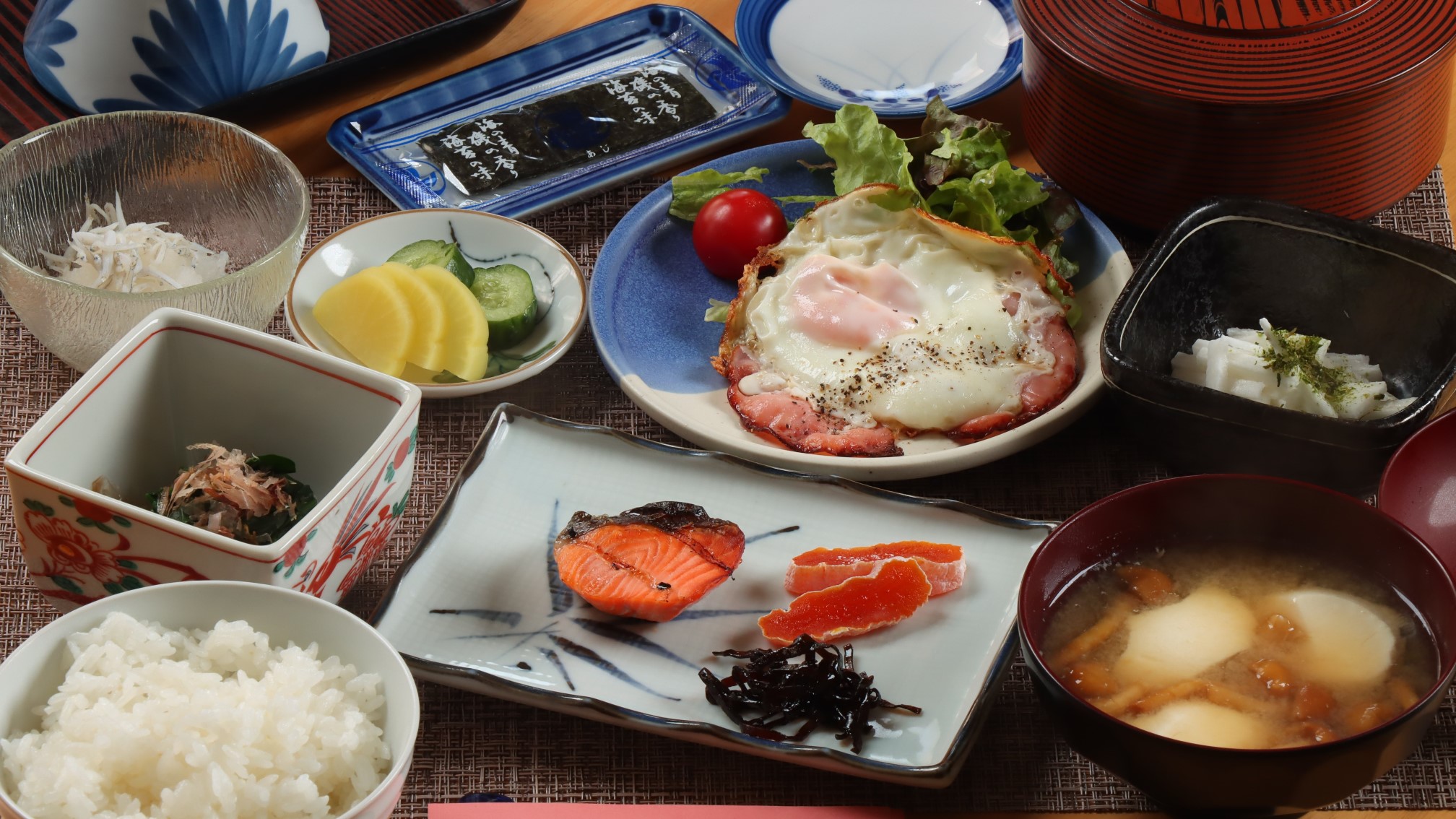 □【朝食全体の一例】手作りの和朝食