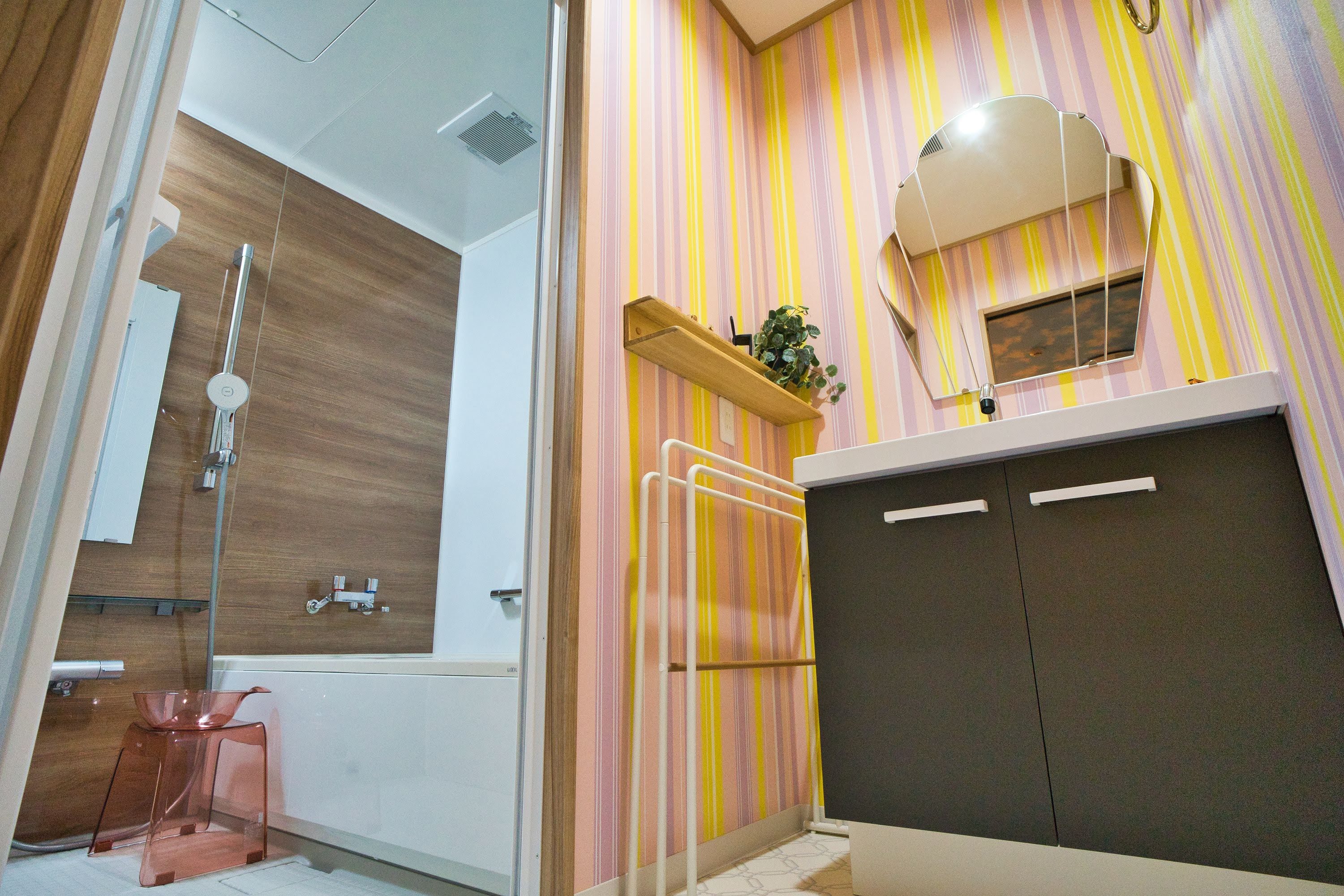 客室内にお風呂完備