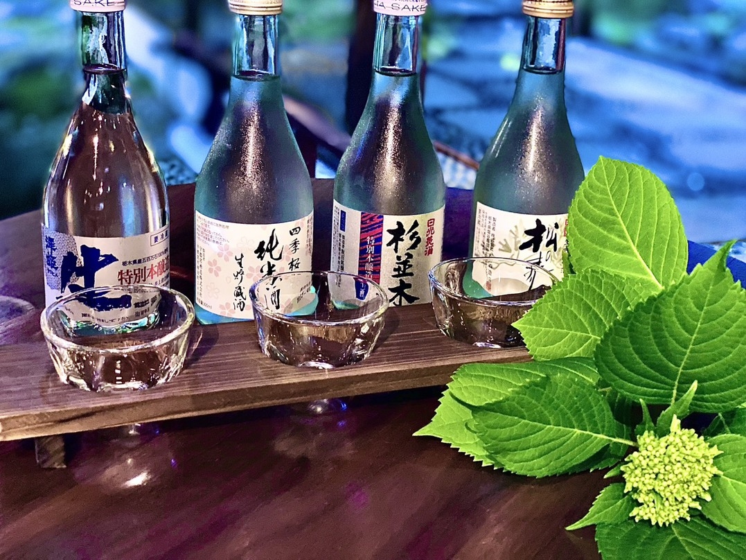 《利き酒セット》栃木の地酒3種飲み比べ　お食事は料理長厳選の旬の食材を使ったお料理を堪能《2食付き》