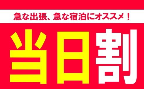 【当日限定】当日のお得なプラン♪、朝食無料☆素泊りOK！　