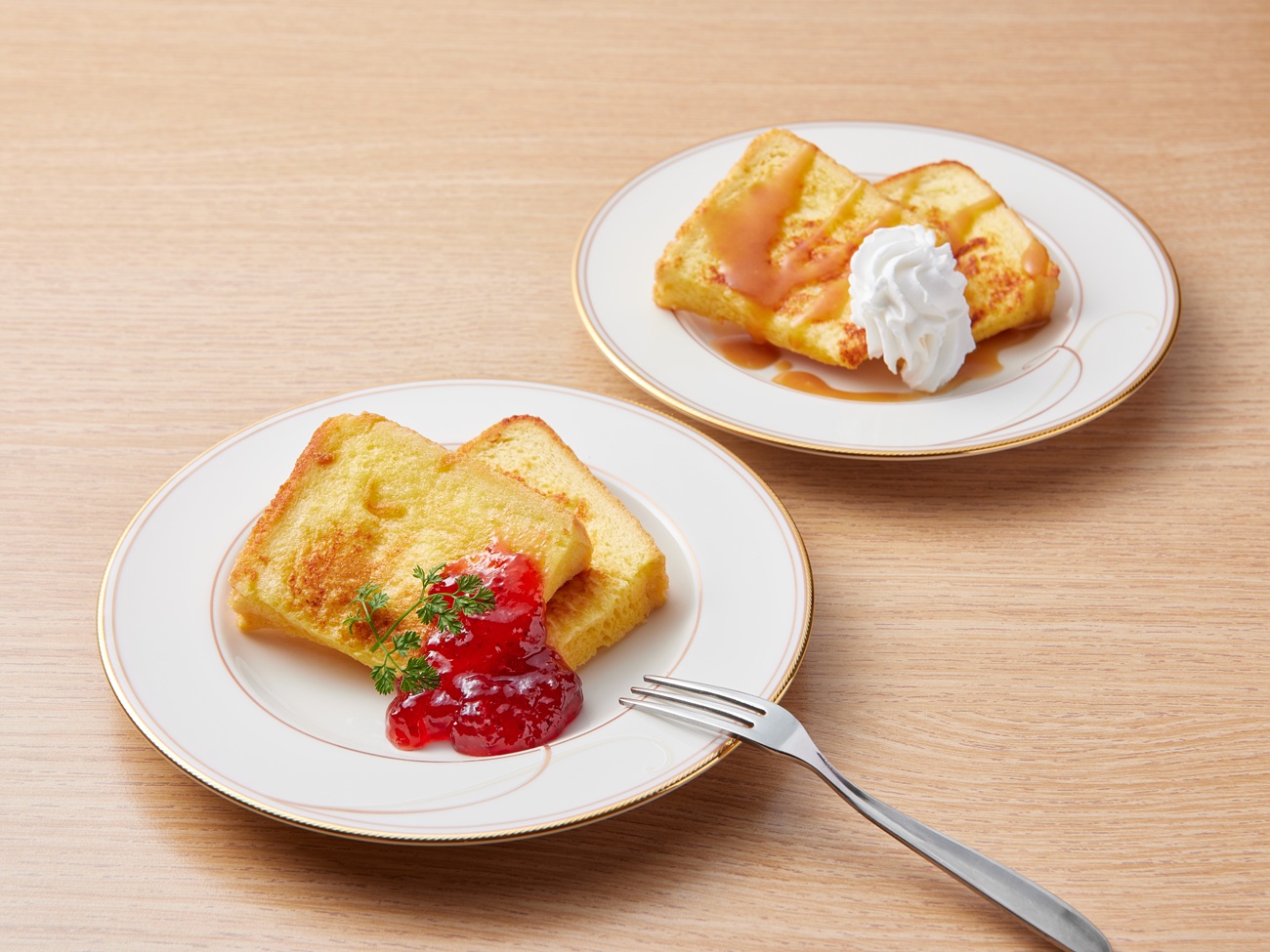 【朝食ビュッフェ】進々堂の食パンを使用したフレンチトースト