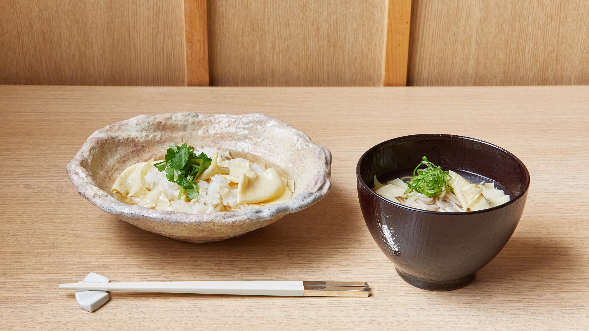 【朝食ビュッフェ】湯葉あんかけは、ご飯にもお蕎麦にもピッタリ。