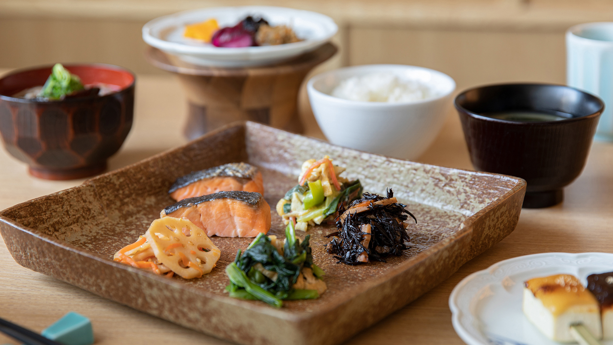 【朝食ビュッフェ】京のおばんざいが楽しめる和食メニュー。