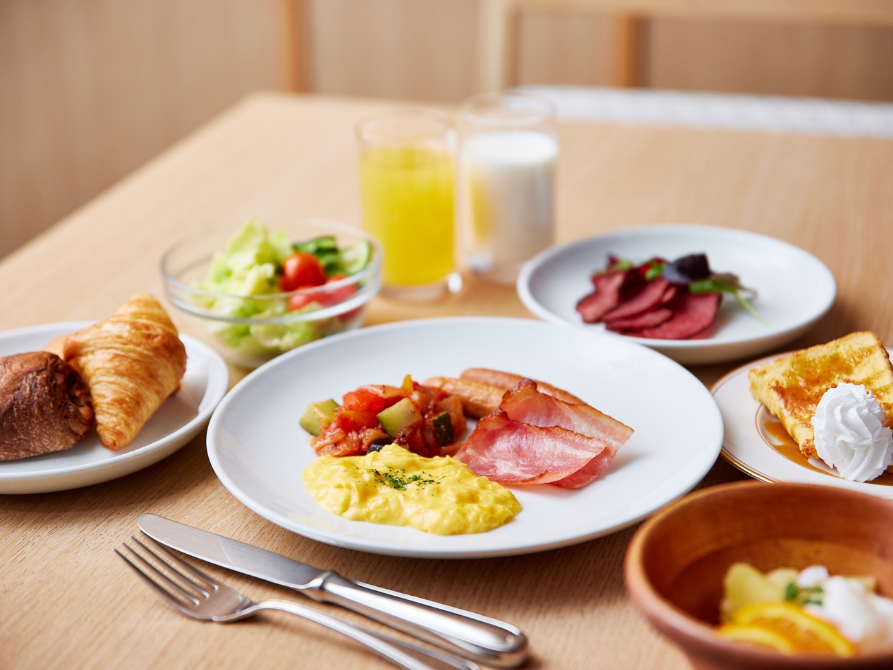 【朝食ビュッフェ】デリ・スタイルで楽しめるメニュー充実の洋朝食