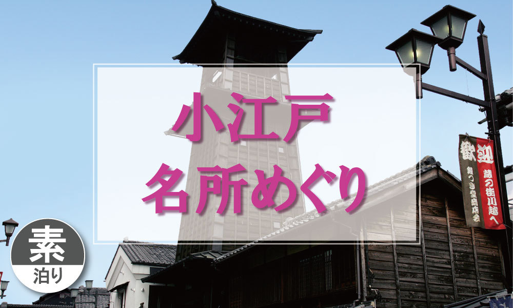 【観光におすすめ】小江戸名所めぐりバスチケット付プラン（素泊り）