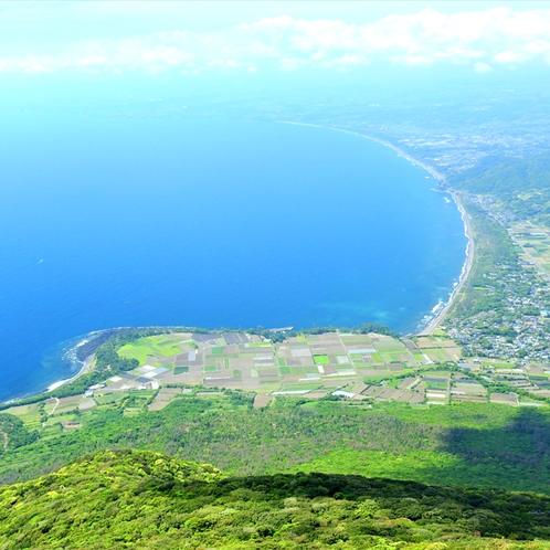 開聞岳からの景色