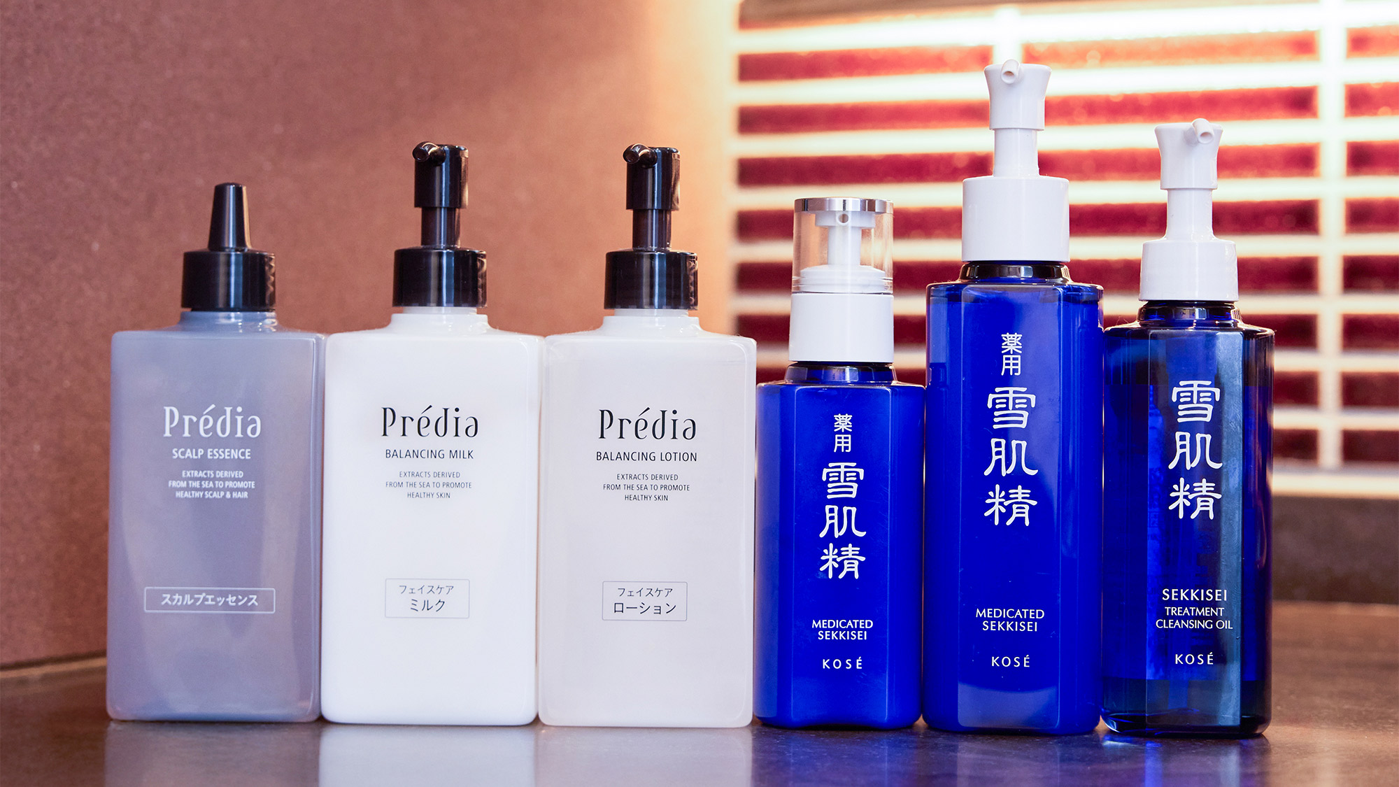 ・【アメニティ】スカルプエッセンス、フェイスケア/ミルク、ローション、乳液、化粧水、クレンジング