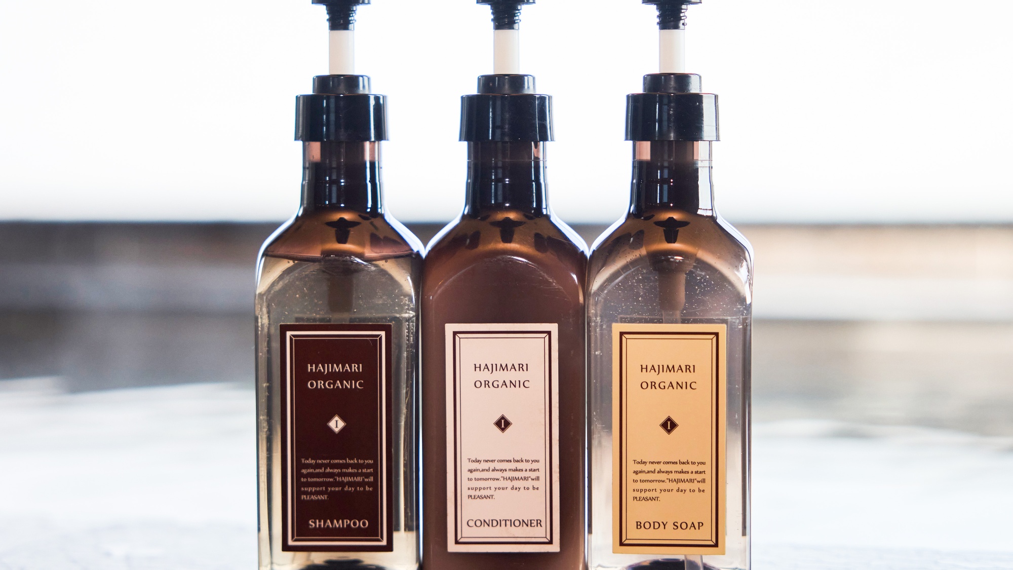 ・【アメニティ】シャンプー、コンディショナー、ボディーソープ